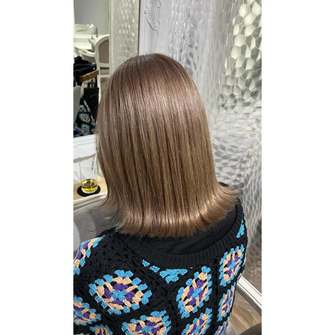 ミディアム カラー ヘアカラー トリートメント 梅田/髪質改善カラー ❄︎ mikiのヘアスタイル