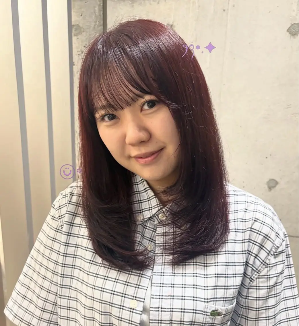 ミディアム レイヤーカット Watanabe Maiのヘアスタイル