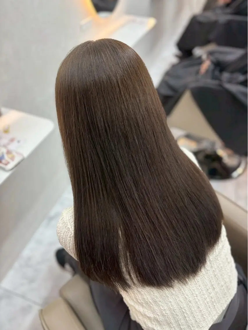 ロング カラー ゆうな🍒/熊谷/ ワンカラーのヘアスタイル