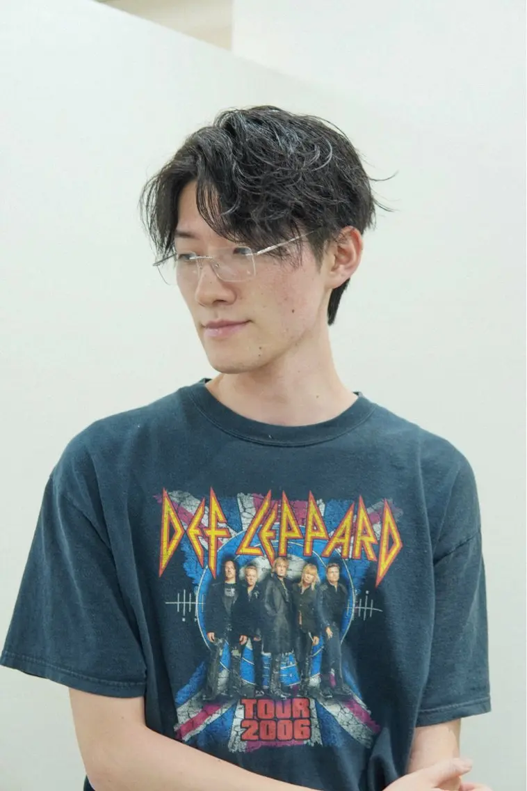 ミディアム パーマ メンズ カット パーマ トリートメント メンズパーマ特化 カバヤマ　リョウのヘアスタイル