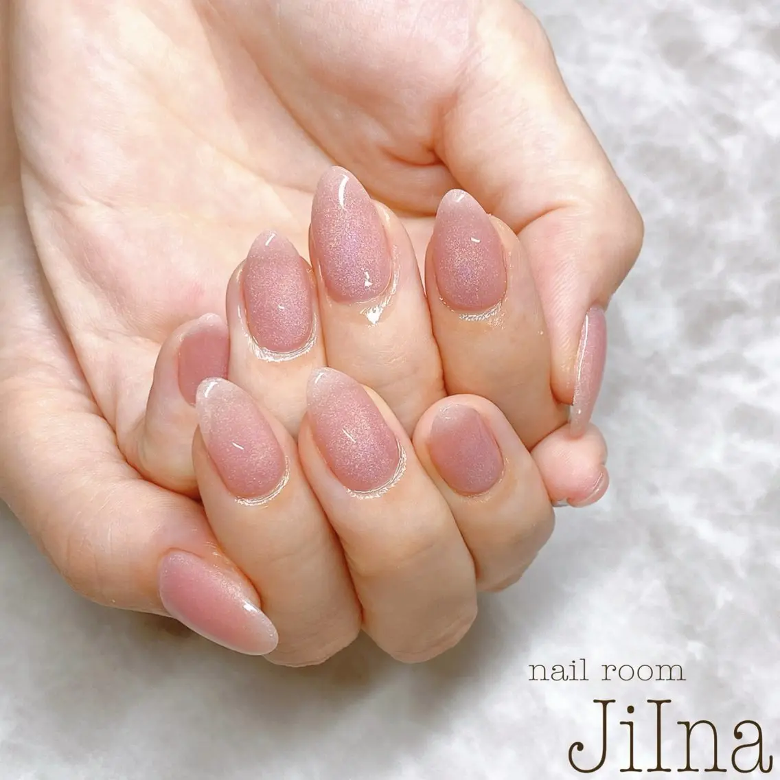 ネイル マグネットネイル マグネットワンカラー ワンカラーネイル JiIna nailのネイルデザイン