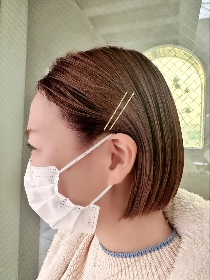 ショート カラー ヘアアレンジ キッズ マンツーマンサロン 髪質改善⭐︎代官山のヘアスタイル