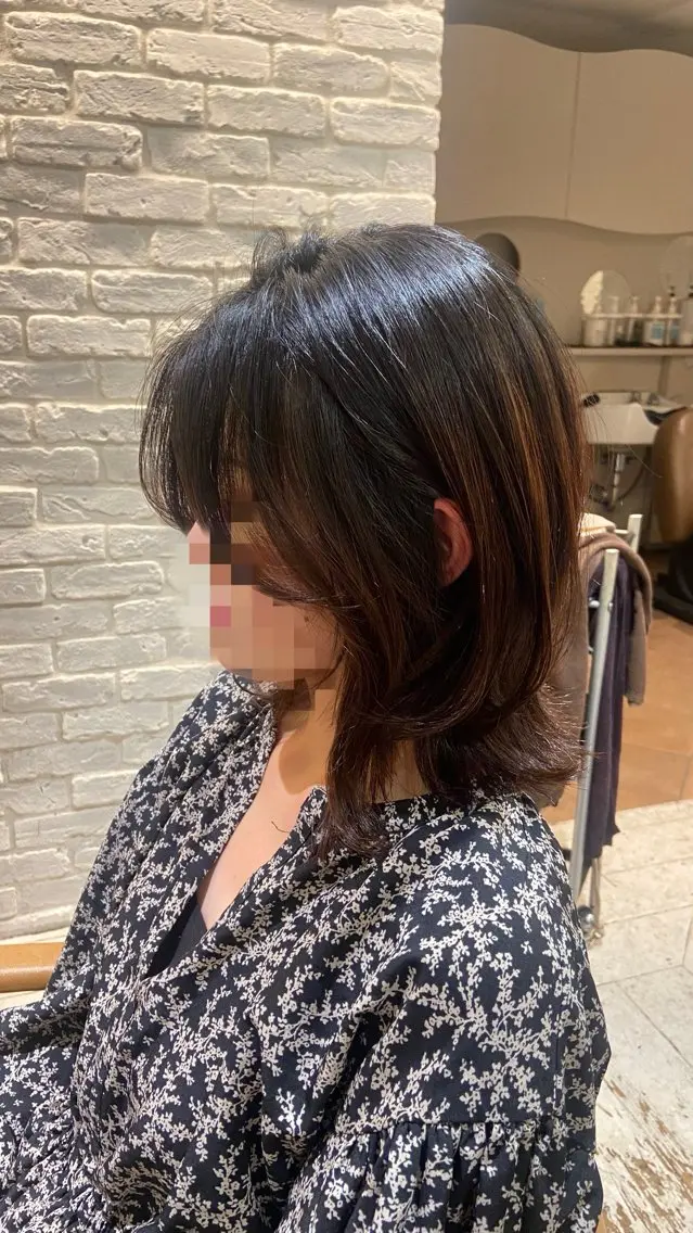 ミディアム ミディアムレイヤー レイヤーカット カット 🍀Erica Koide🍀のヘアスタイル