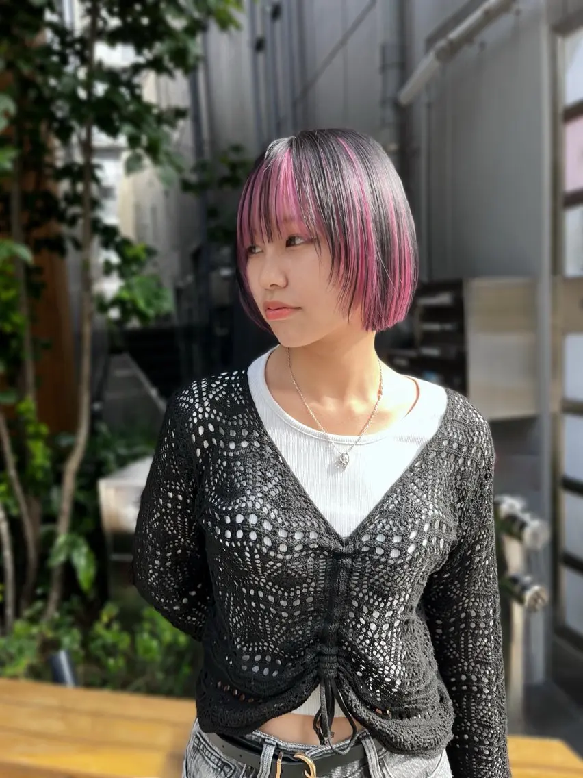 ミディアム カラー ブリーチ ケアブリーチ ハイトーンカラー TOTA 唯一無二カラーのヘアスタイル