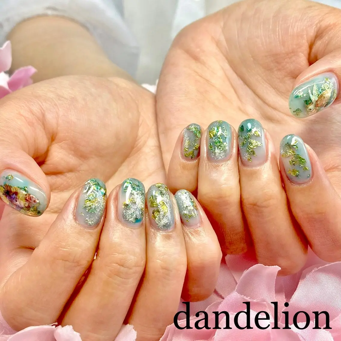 ネイル ハンドネイル ハンドケア dandelion ダンデライオンのネイルデザイン