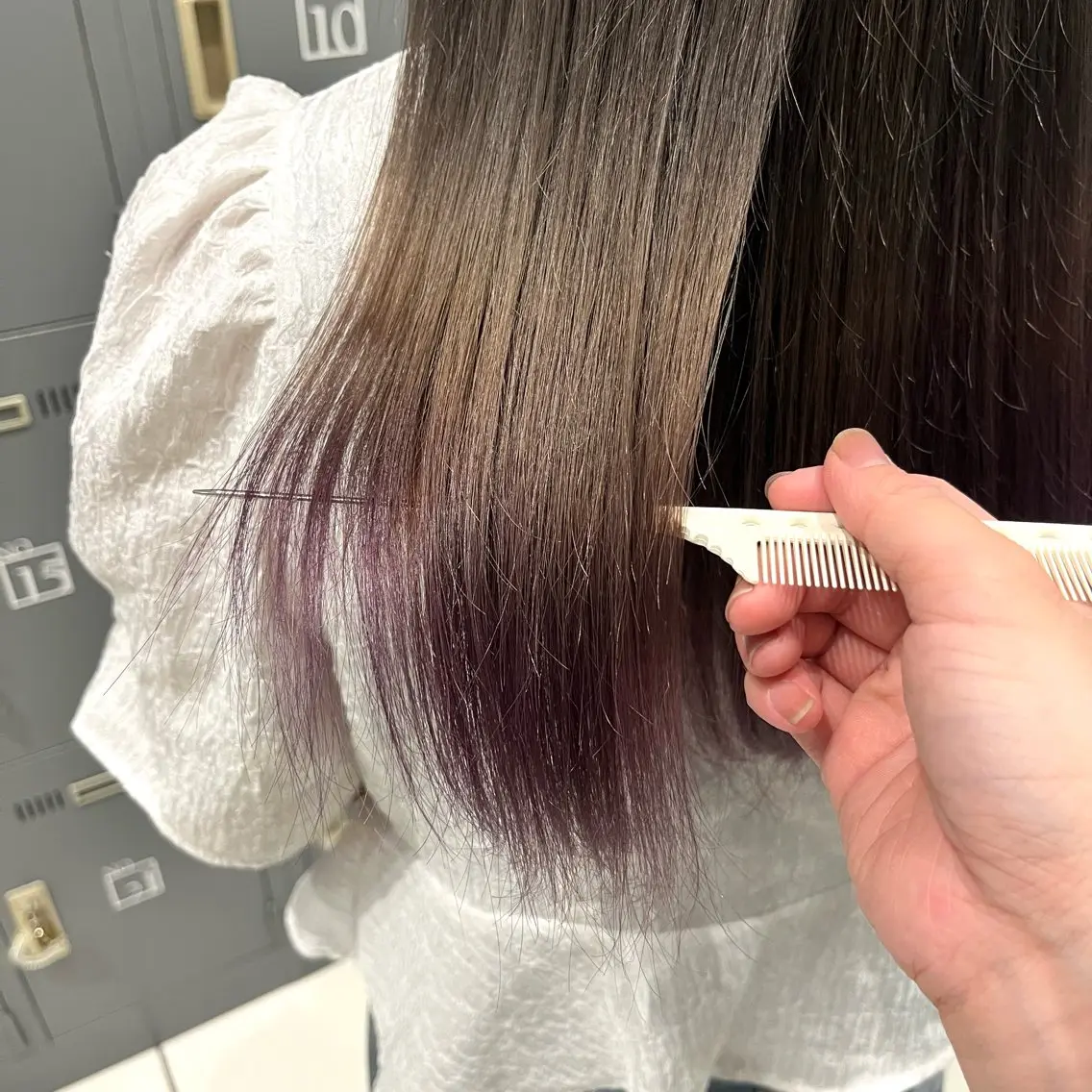 カラー 佐藤 花織のヘアスタイル
