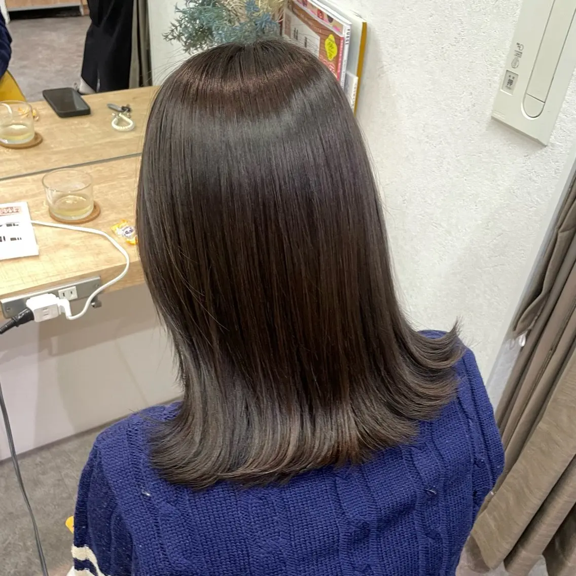カラー ブラウンカラー オリーブブラウン 銀座：似合わせカラー オリーブ🫒アレンジのヘアスタイル