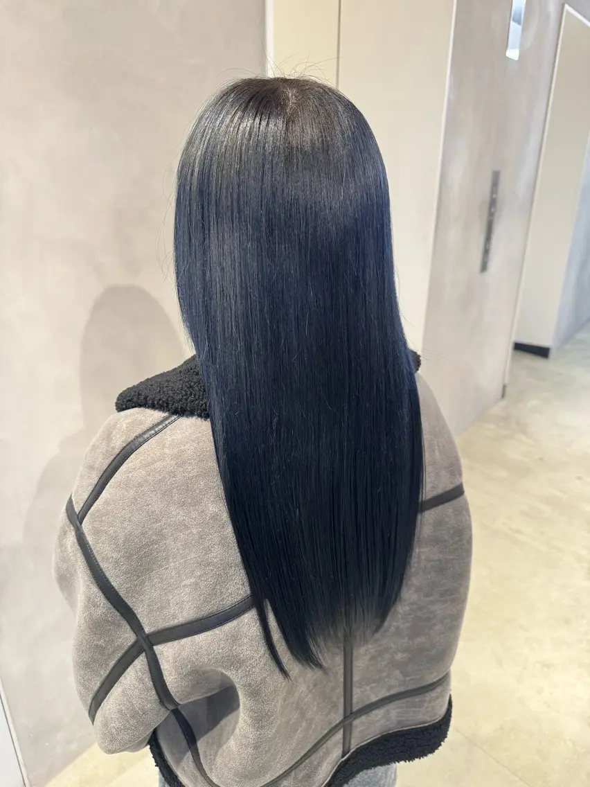 ロング ヘアカラー トリートメント 透明感カラー✨艶髪 制作🌱山根あゆみのヘアスタイル