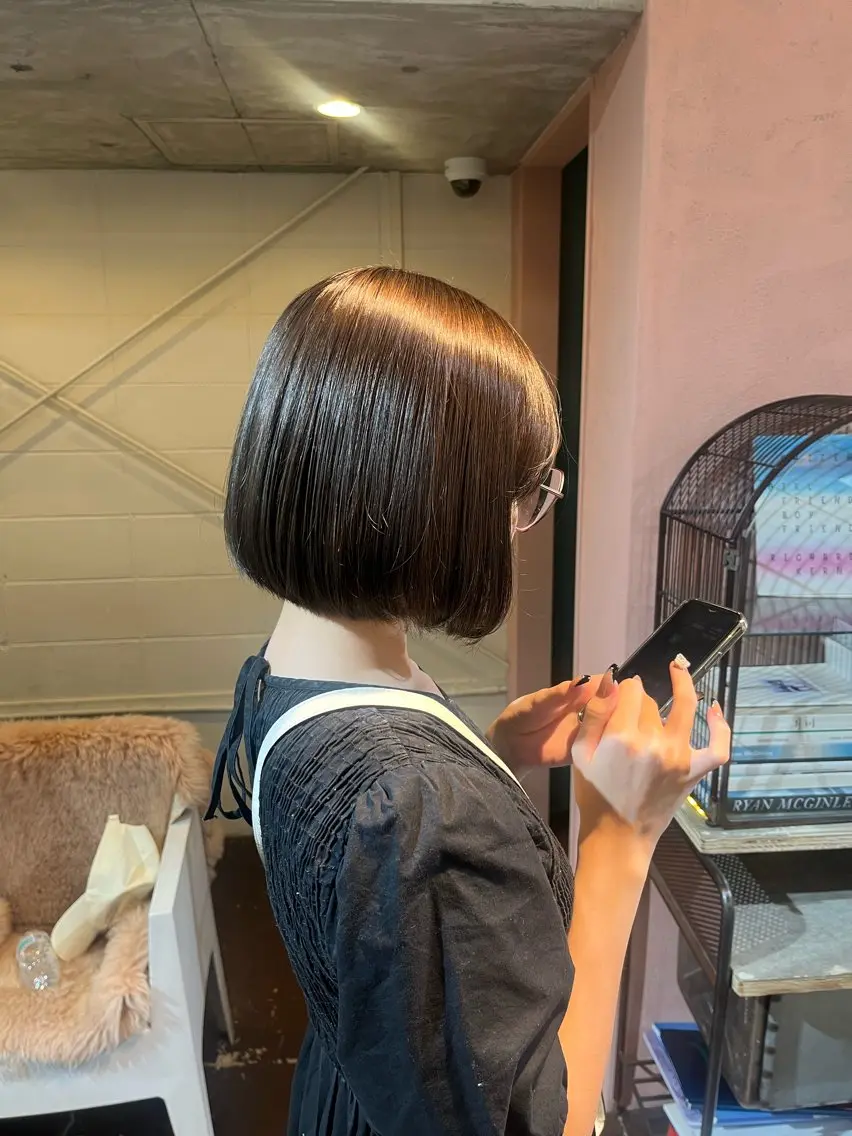 ショート ボブ Junmi/ﾁｶｼﾂ /堀江のヘアスタイル