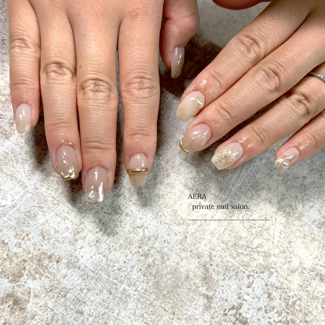 ネイル AERA nail shino🐱⸝꙳のネイルデザイン
