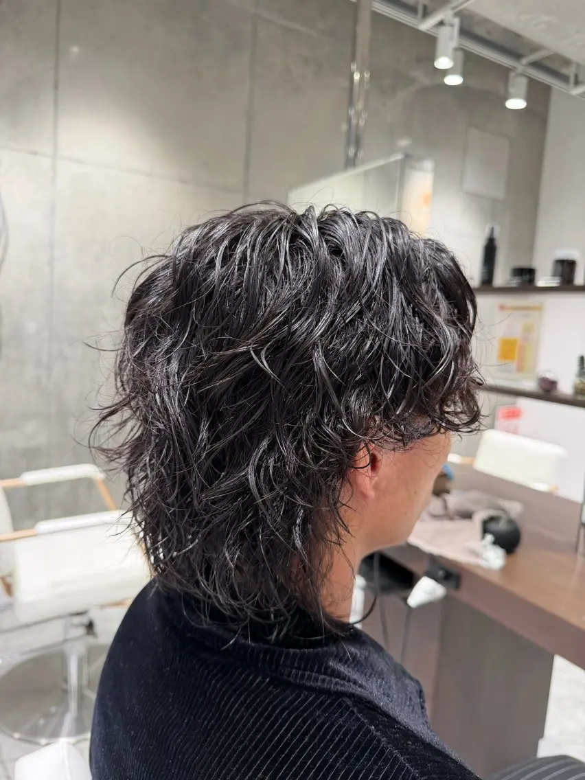 ミディアム パーマ メンズ/レイヤー ✨辻 日向のヘアスタイル
