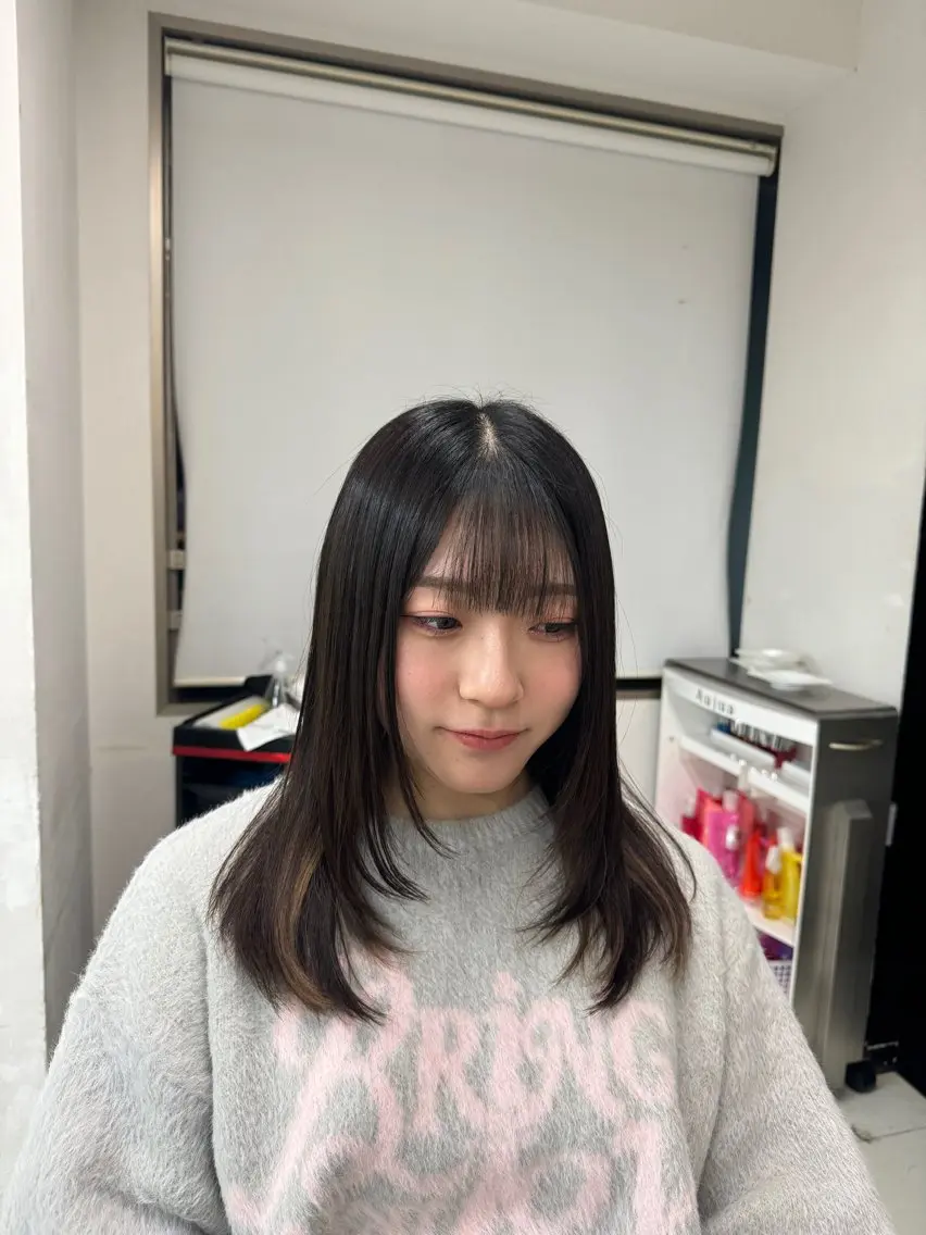 セミロング レイヤーカット LUMINA 🎀kaho🎀のヘアスタイル