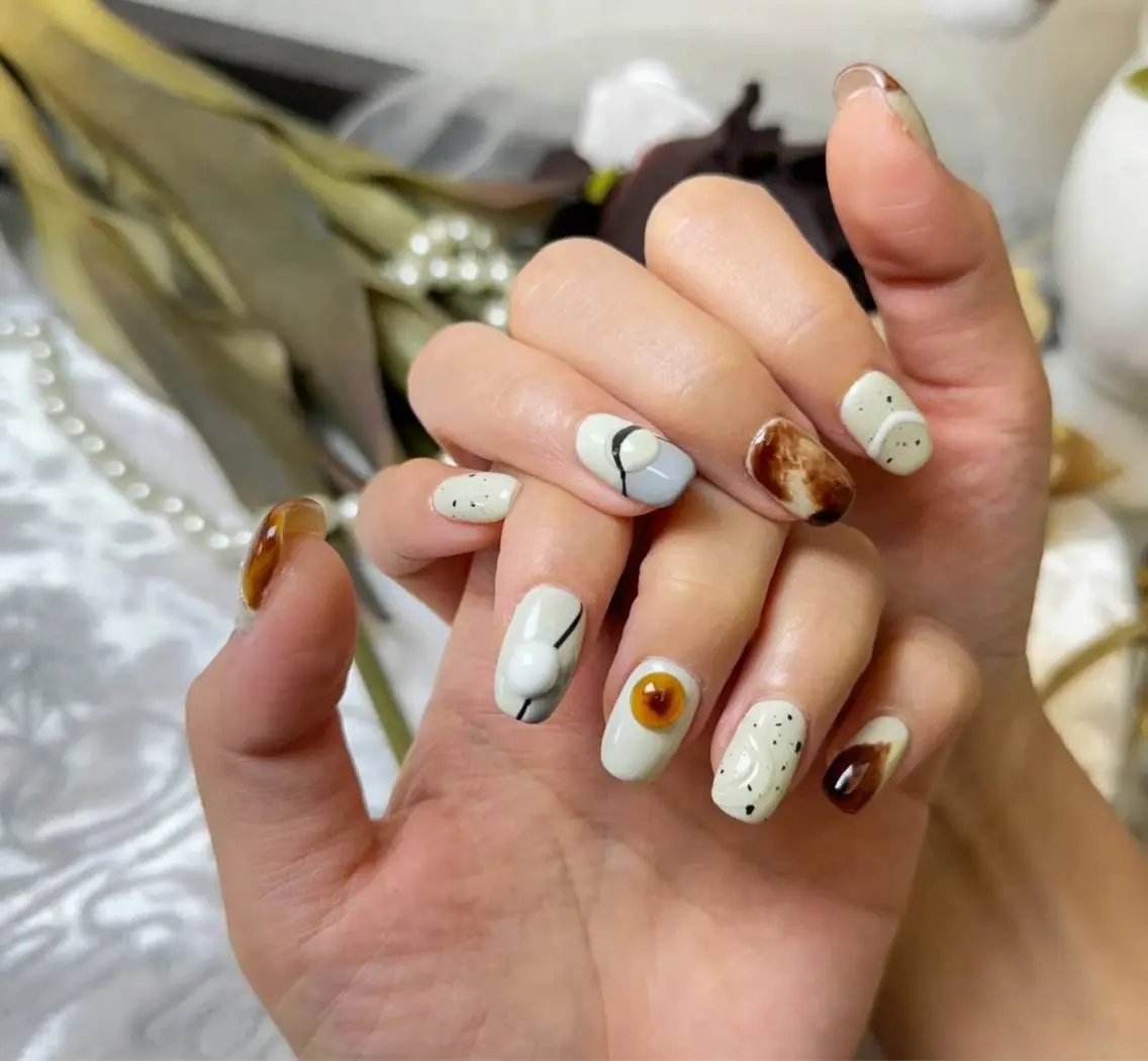 ネイル アートネイル フラワーネイル フットネイル ジェルネイル キラキラネイル Babarla nailのネイルデザイン