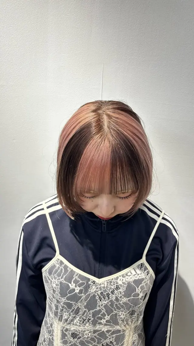ミディアム カラー デザインカラー ヘアカラー あやと 藤崎美容師のヘアスタイル