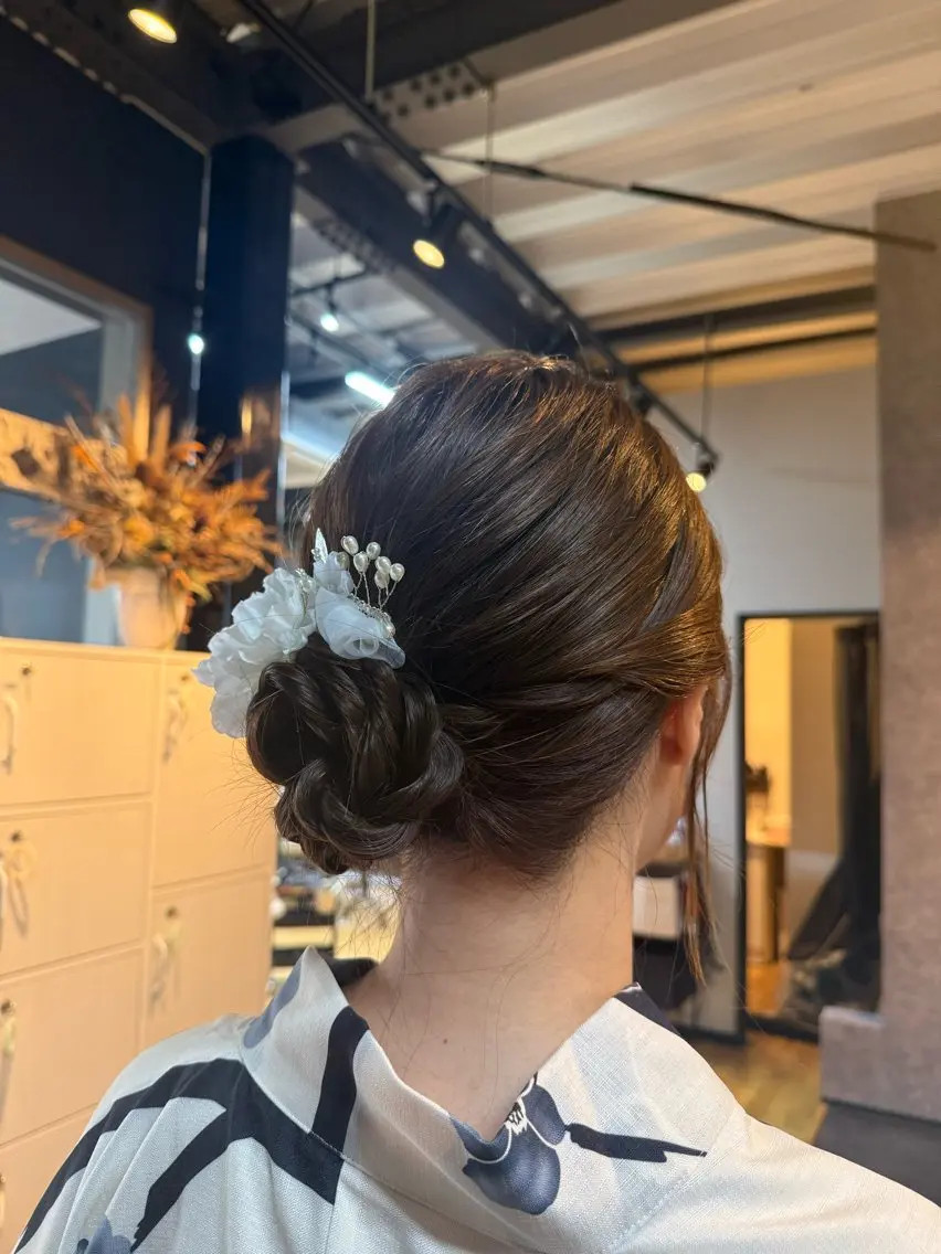 ヘアアレンジ ヘアセット 似合わせ/ナチュラル ヘア/ゆづきのヘアスタイル