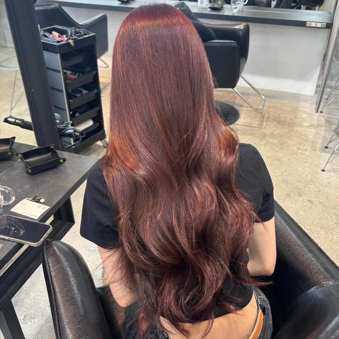 ロング ヘアカラー トリートメント ヘアセット 艶髪カラー・縮毛矯正 ・レイヤーAsunaのヘアスタイル