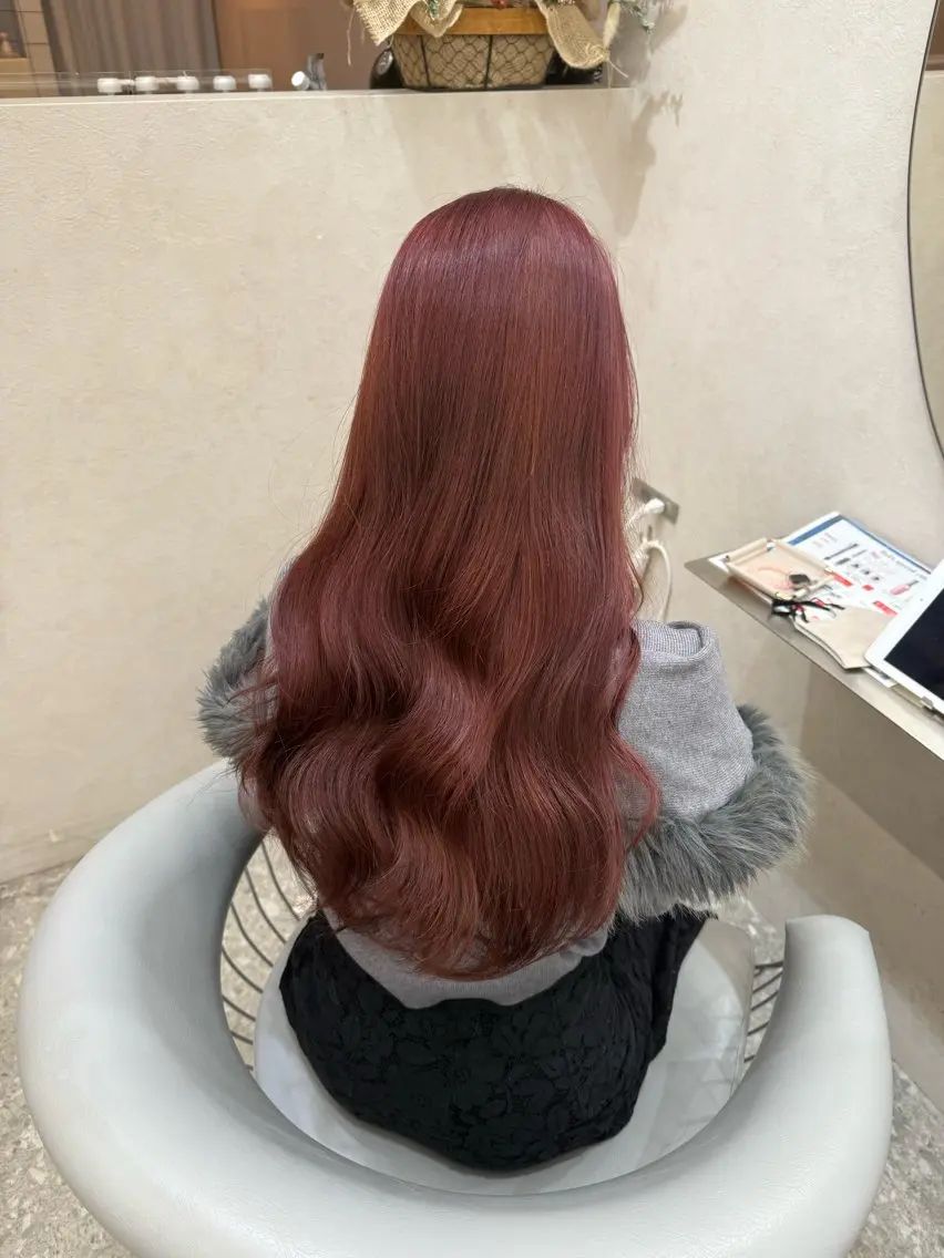 ロング カラー ヘアアレンジ カット ヘアカラー トリートメント レイヤー/顔周り/ 透明感カラー/ななのヘアスタイル
