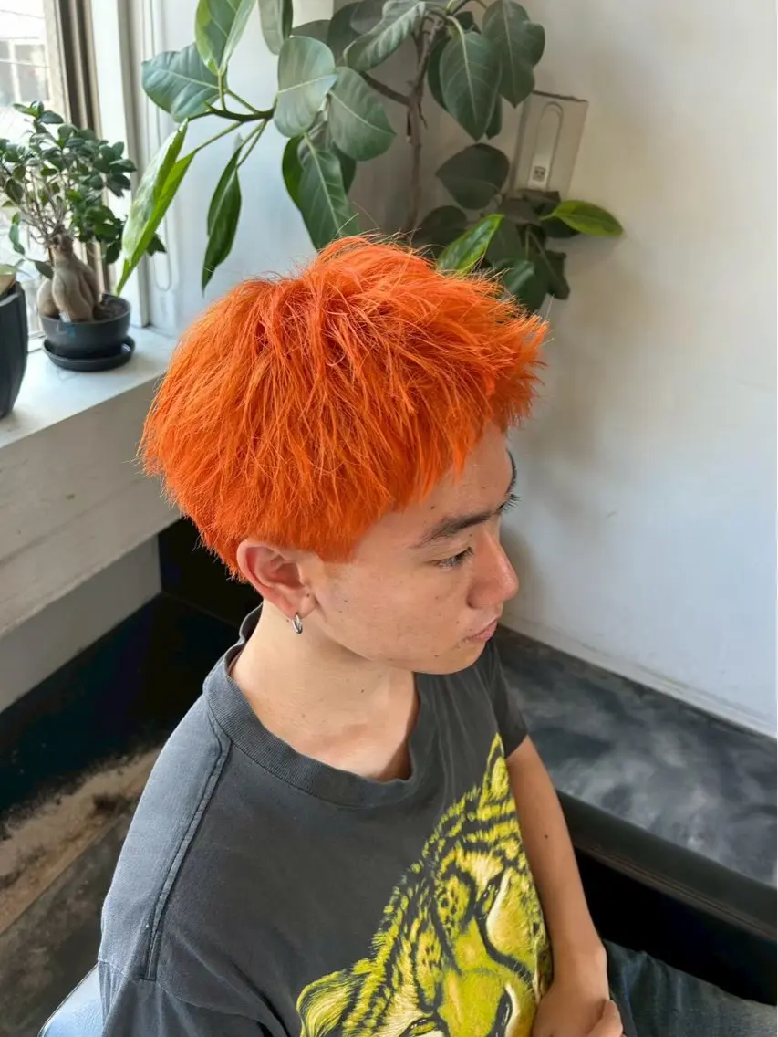 カラー メンズ ヘアカラー 桂原 春樹のヘアスタイル