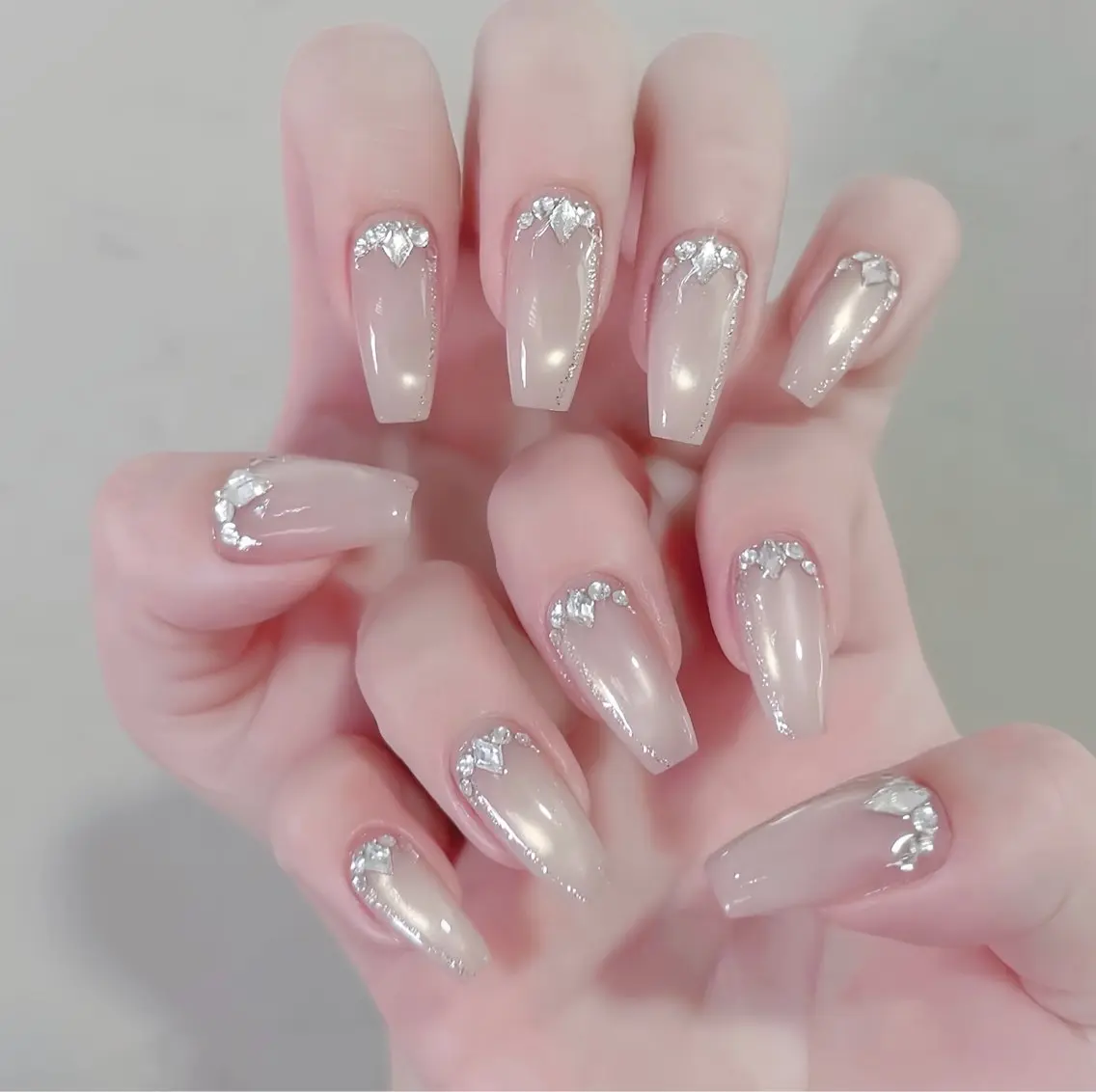 ネイル アニマル柄 べっ甲ネイル ブルー ボルドー ブラウン ハンドネイル Rin Nail 新大久保店のネイルデザイン