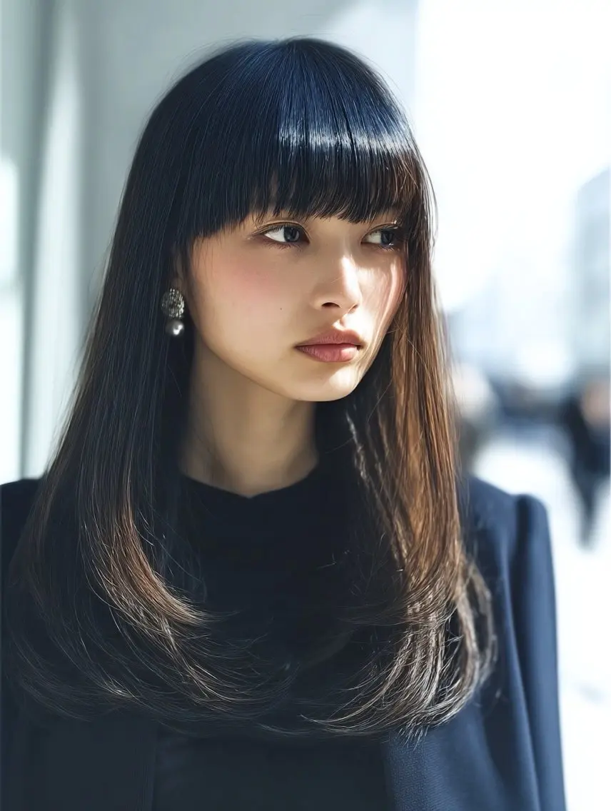 セミロング セミロングパーマ 顔まわりレイヤー 顔周りカット ハッシュカット ハイレイヤー カット トリートメント ✨毛髪診断で絶対綺麗 ✨美髪艶髪専門✨高浪のヘアスタイル