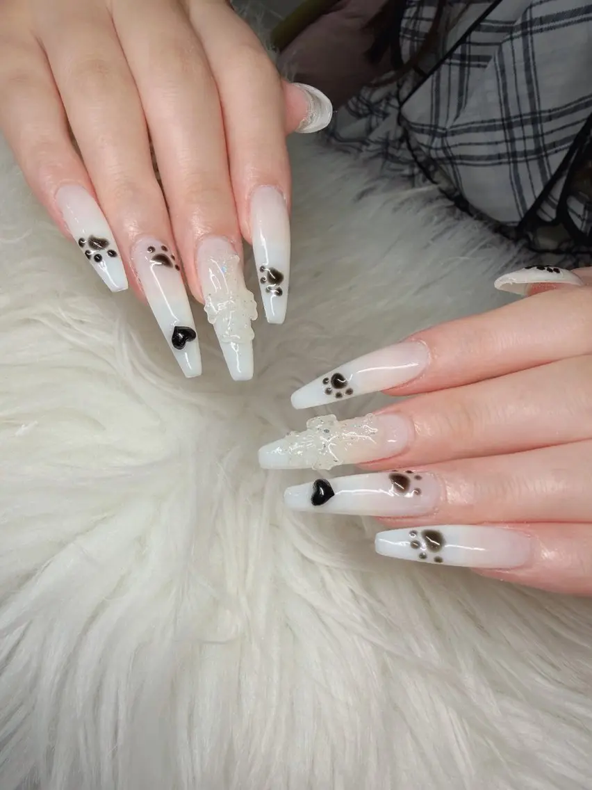 ネイル 長さ出し グラデーション 卒業式 キラキラネイル マグネットネイル ハンドネイル Lee Nailsのネイルデザイン