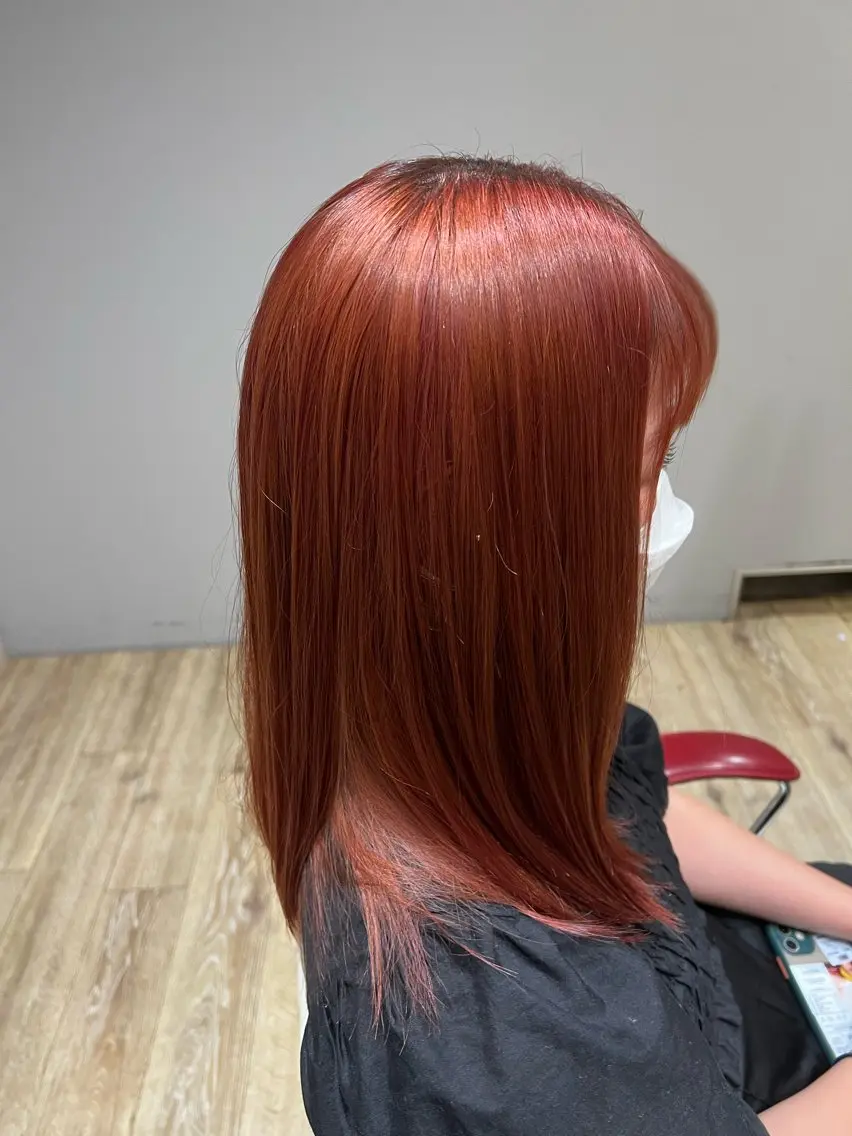 カラー ピンクカラー 武藤 豊のヘアスタイル