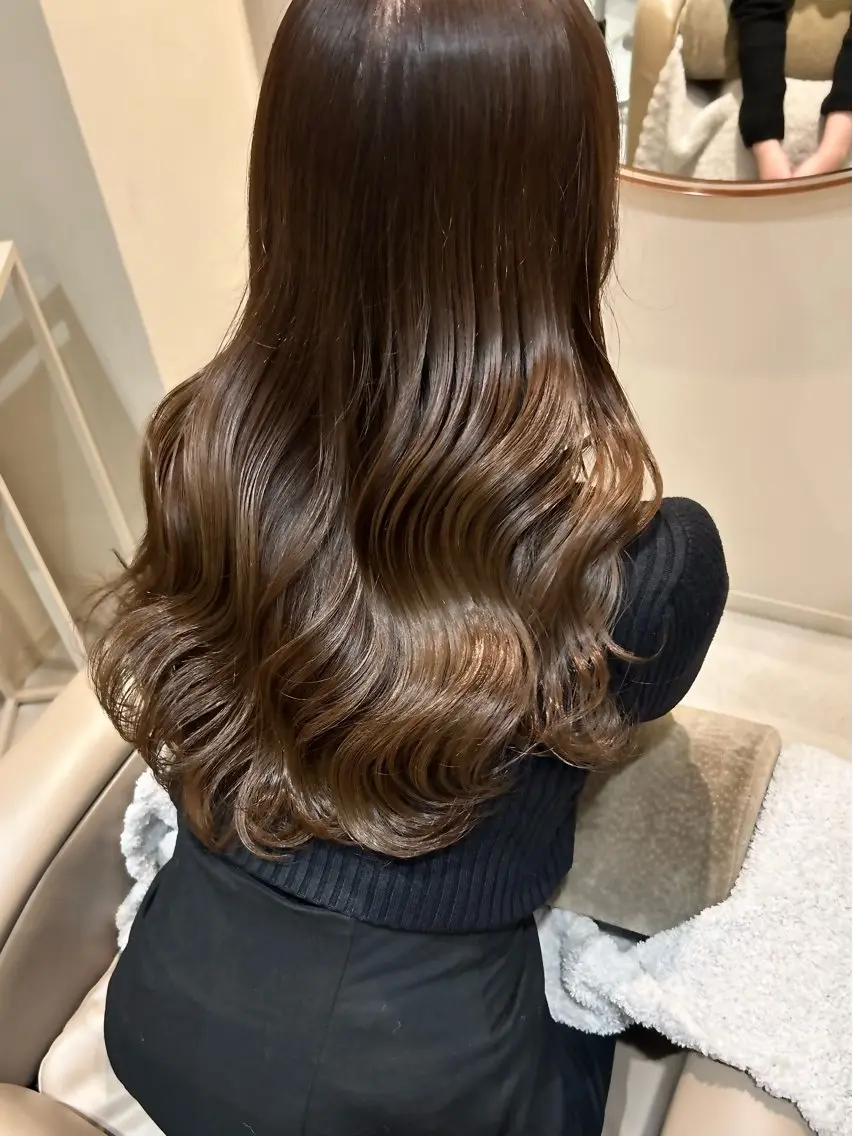 【❤️人気No.1❤️】透明感ヘアカラー(顔周りカット)+選べる髪質改善ケアの写真