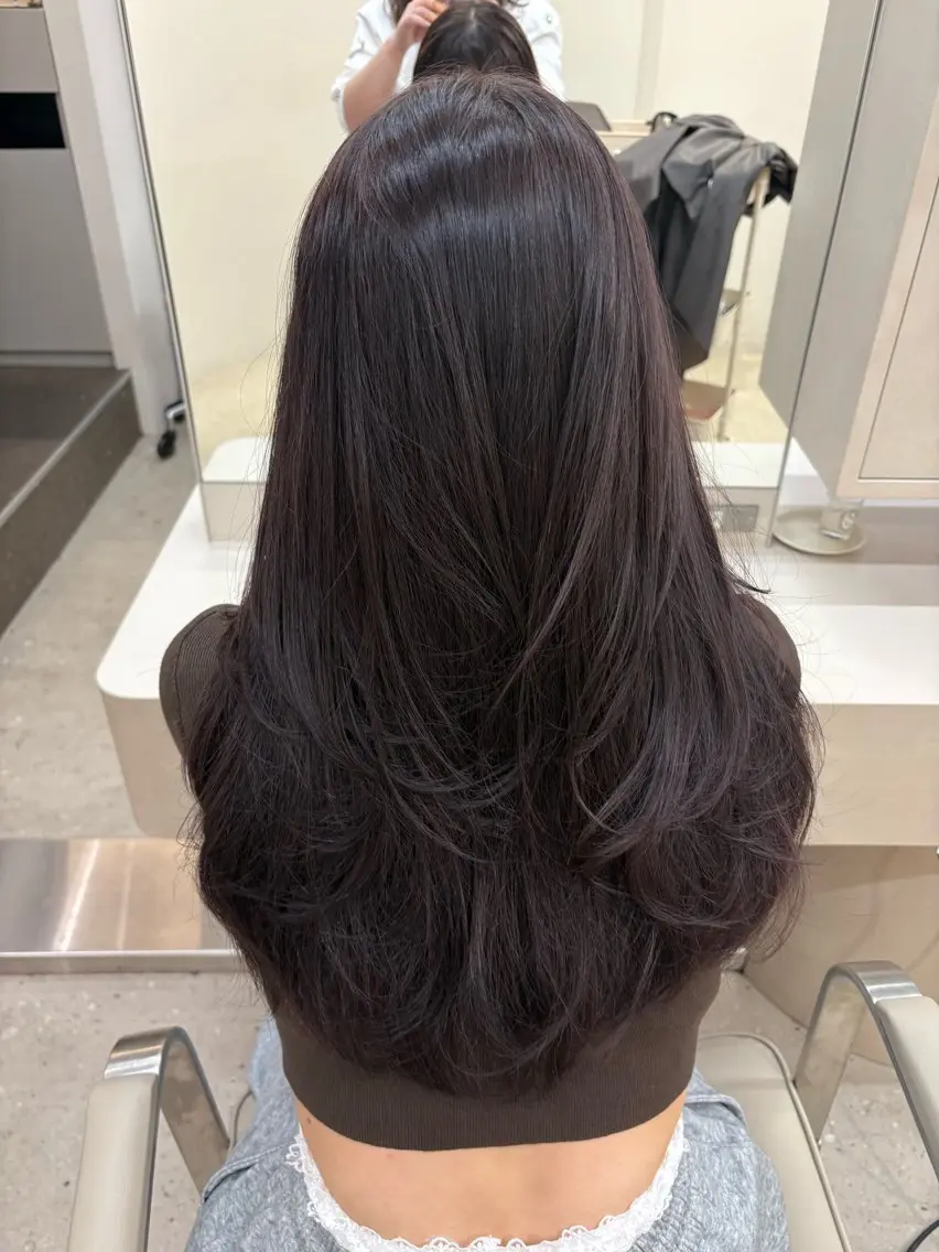 ロング ロングレイヤー レイヤーカット ロング maya 🫧 ボブカット♡募集中のヘアスタイル