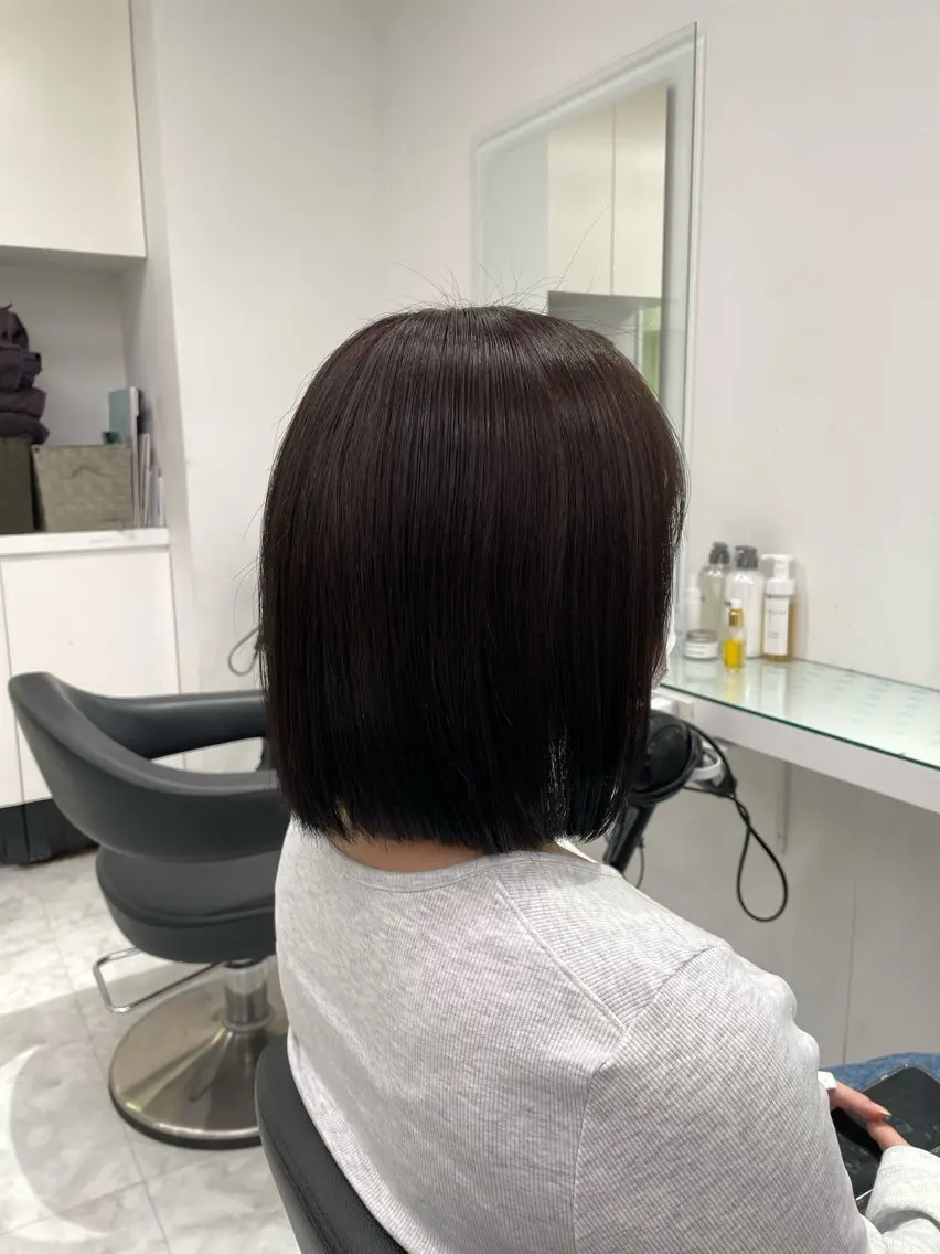 セミロング カラー ヘアカラー ヘアセット ❄最強かわいいカラー ❄️MINA❄️のヘアスタイル