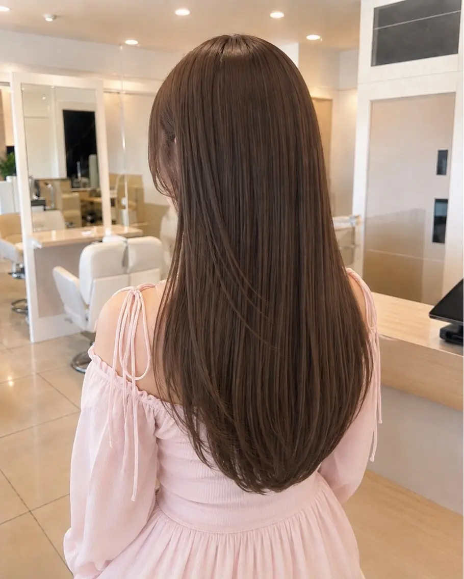 ロング カラー カット ヘアカラー トリートメント 金子 直樹のヘアスタイル
