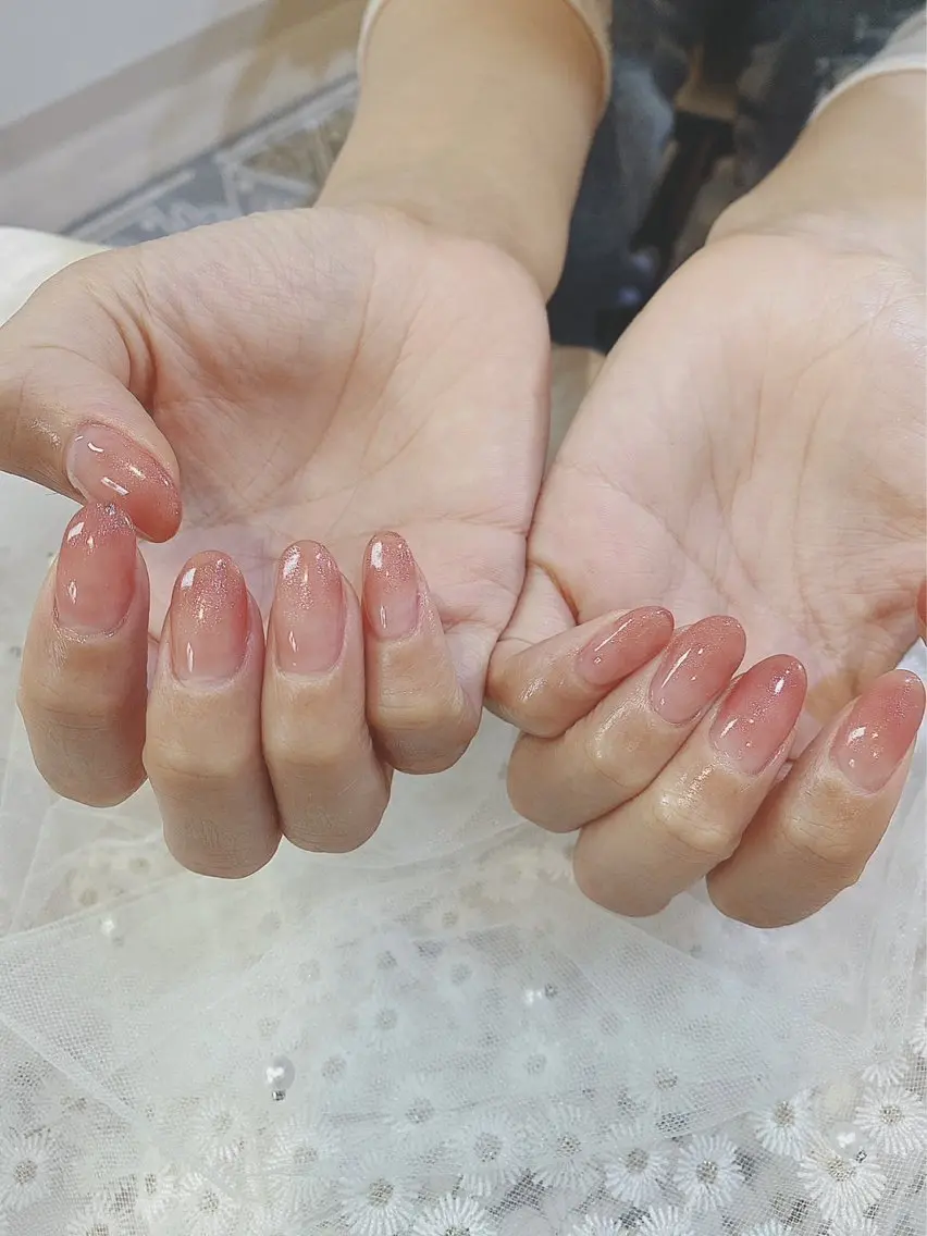 ネイル グラデーション ラメ(グリッター) 村瀬 優のネイルデザイン