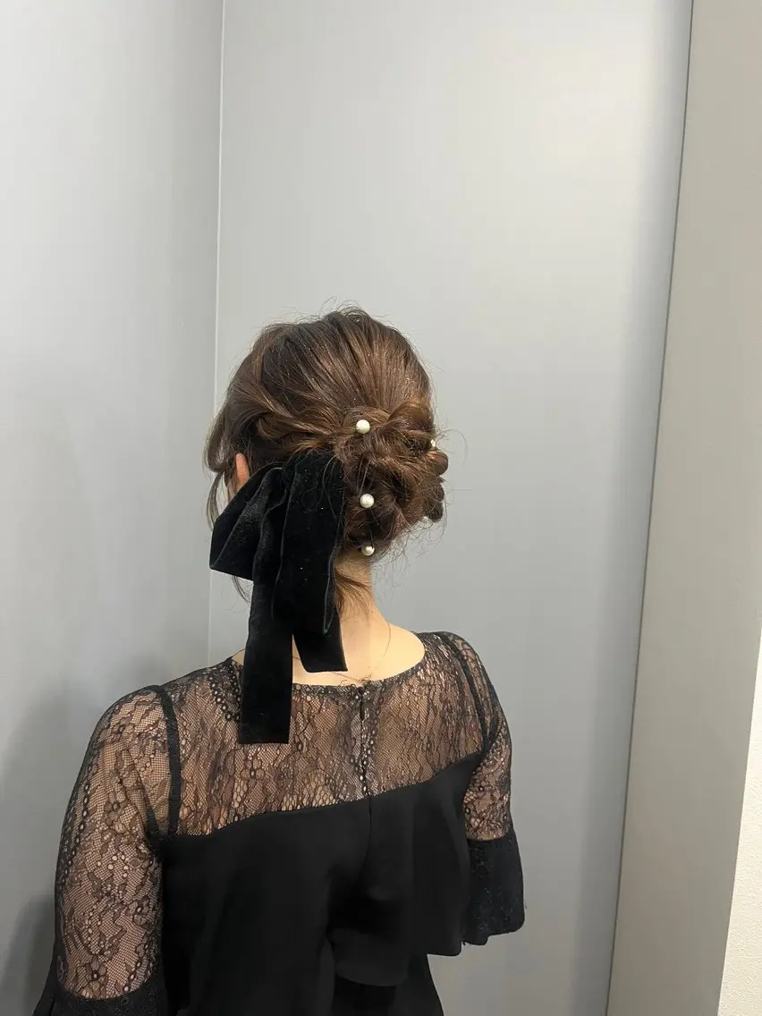 セミロング ヘアアレンジ 結婚式・ブライダル ヘアセット みゆう 🎀のその他イメージ
