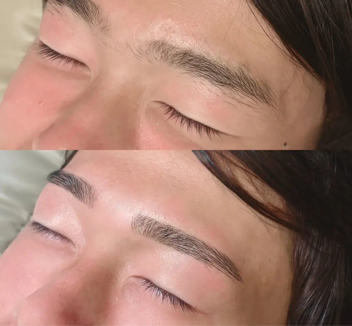 アイブロウ メンズアイブロウ ワックス脱毛 眉カット RIN/束感まつ毛 /似合わせ眉✨のマツエク・マツパデザイン