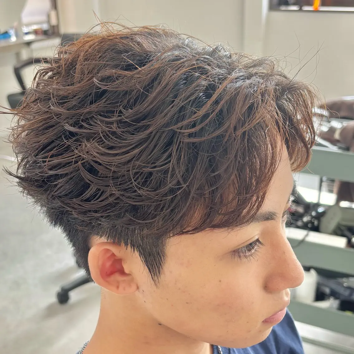 パーマ メンズ カット パーマ SOYON船橋店 西澤元気のヘアスタイル