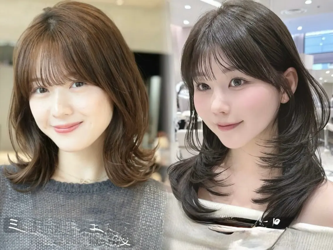 ミディアム 笹澤 奈央のヘアスタイル