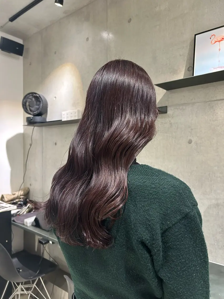 ロング カラー ヘアアレンジ カット ヘアカラー トリートメント ボブ艶モテカラー🫧 カリンのヘアスタイル