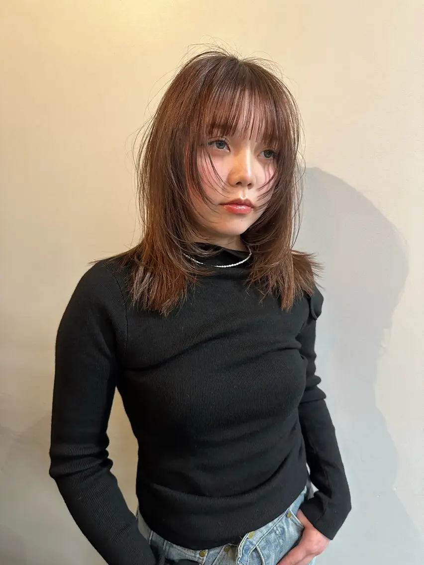 ロング ハイトーン レイヤー🎀meiのヘアスタイル