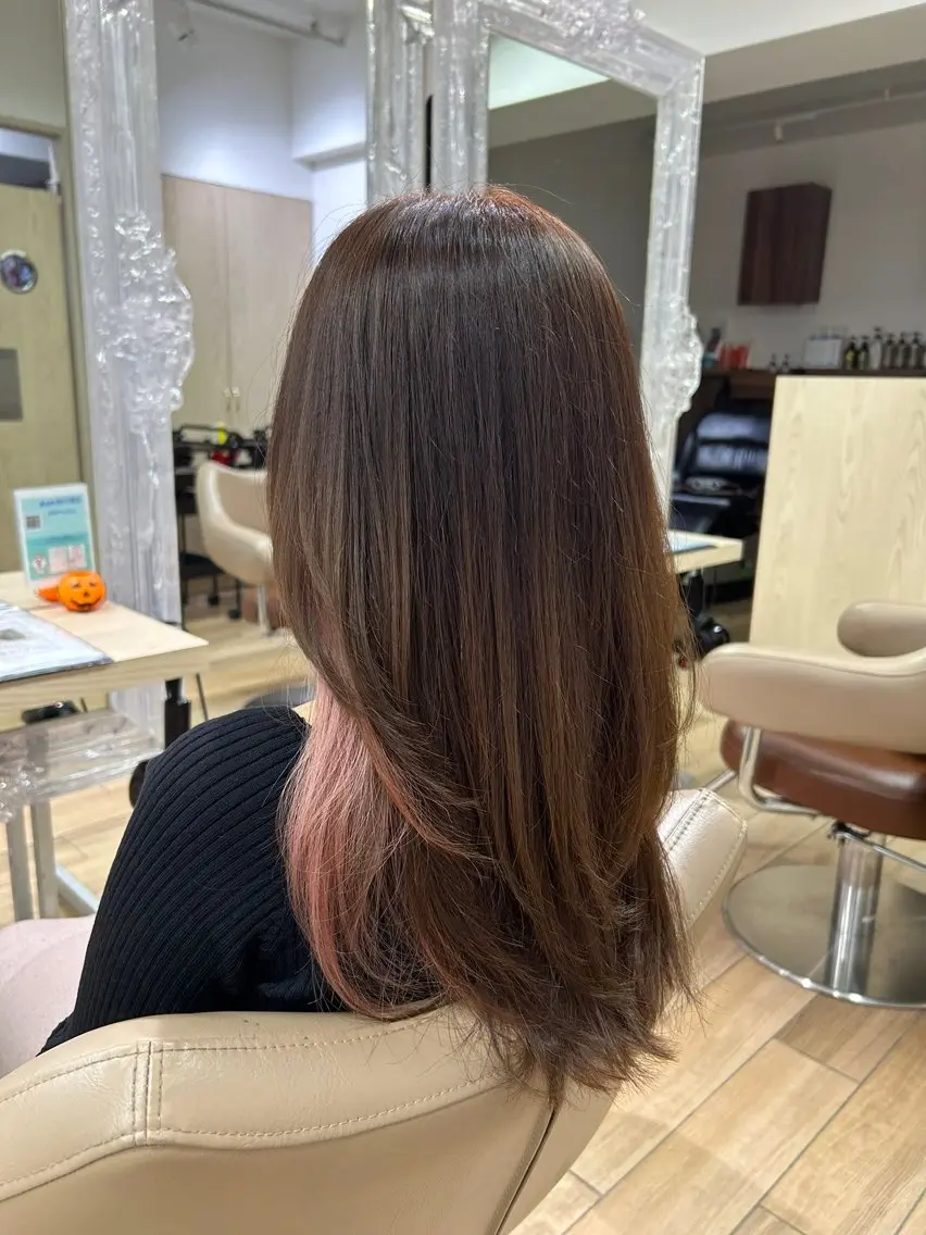 ロング カラー ヘアカラー 渡辺 大輝 メンズパーマのヘアスタイル