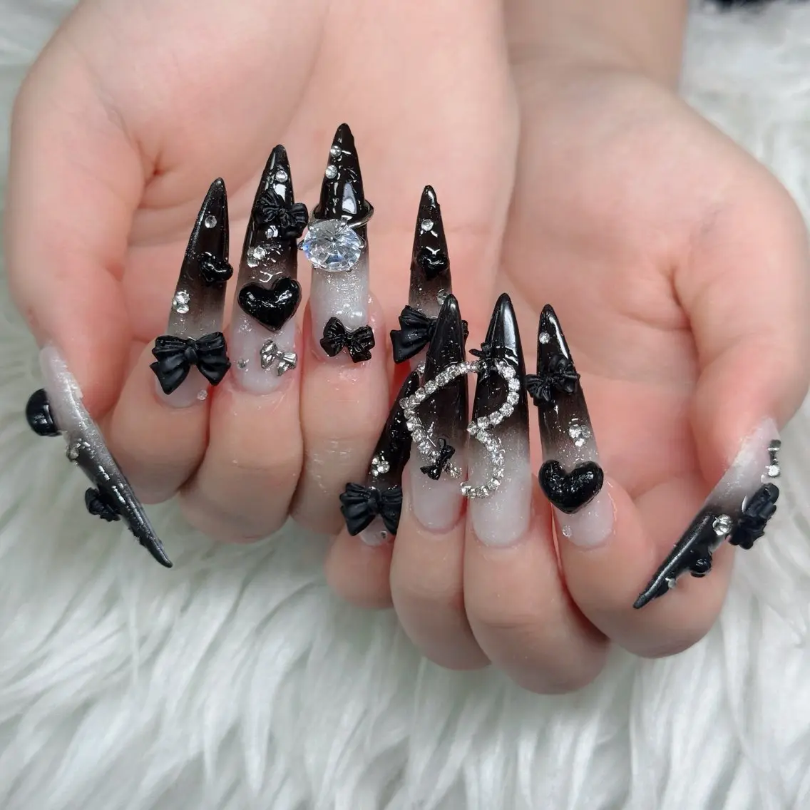 ネイル フットネイル フレンチネイル グラデーション 韓国ネイル ロングネイル ハンドネイル Hani Nail Salonのネイルデザイン