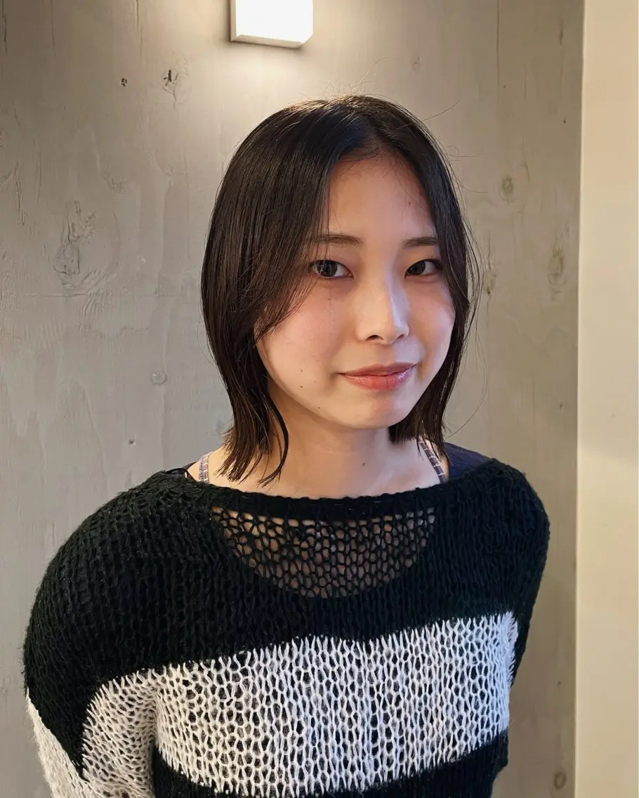 ミディアム ナチュラル&ラフヘア 松尾 凌のヘアスタイル