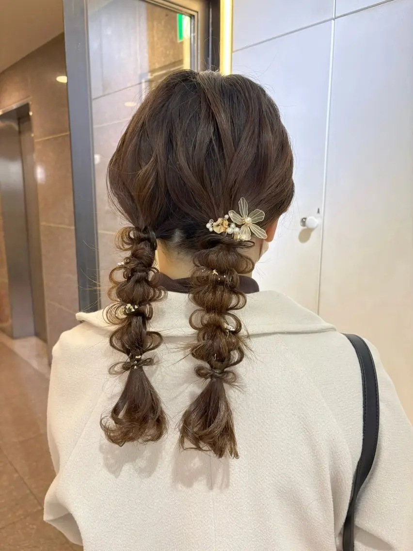 セミロング ヘアセット 梅田/透明感カラー 🤍narumiのヘアスタイル