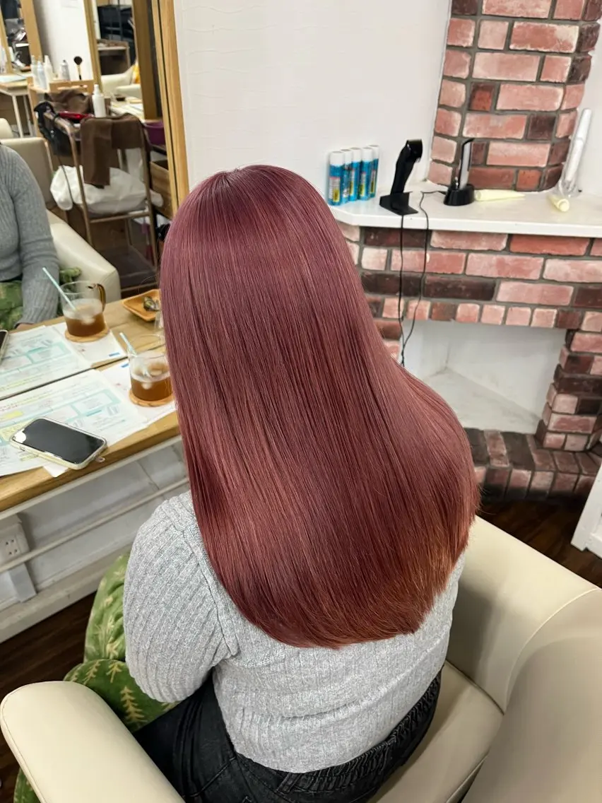 ロング カラー ピンクカラー カット ヘアカラー トリートメント YUIMARL 倉敷店🌸SAEのヘアスタイル