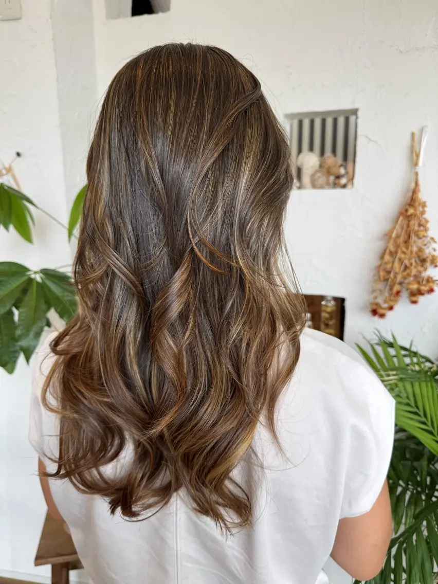 ロング カラー ヘアカラー 🌸小掛🌸 豊橋外国人風カラーのヘアスタイル