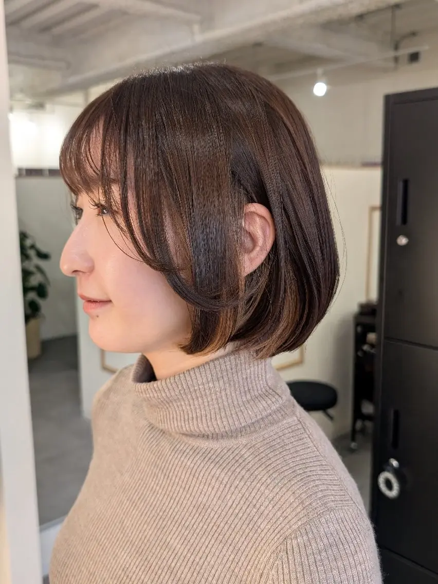 ショート ボブレイヤー ボブ レイヤーカット 🌿attrait ANNEX個室ｻﾛﾝのヘアスタイル