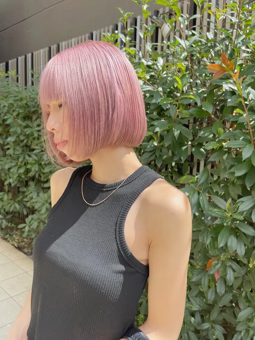 カラー ブリーチ ハイトーンカラー ラベンダーカラー ピンクカラー ピンクラベンダー カット ヘアカラー トリートメント “ミニモ最高評価獲得 “代表"Kohei"のヘアスタイル