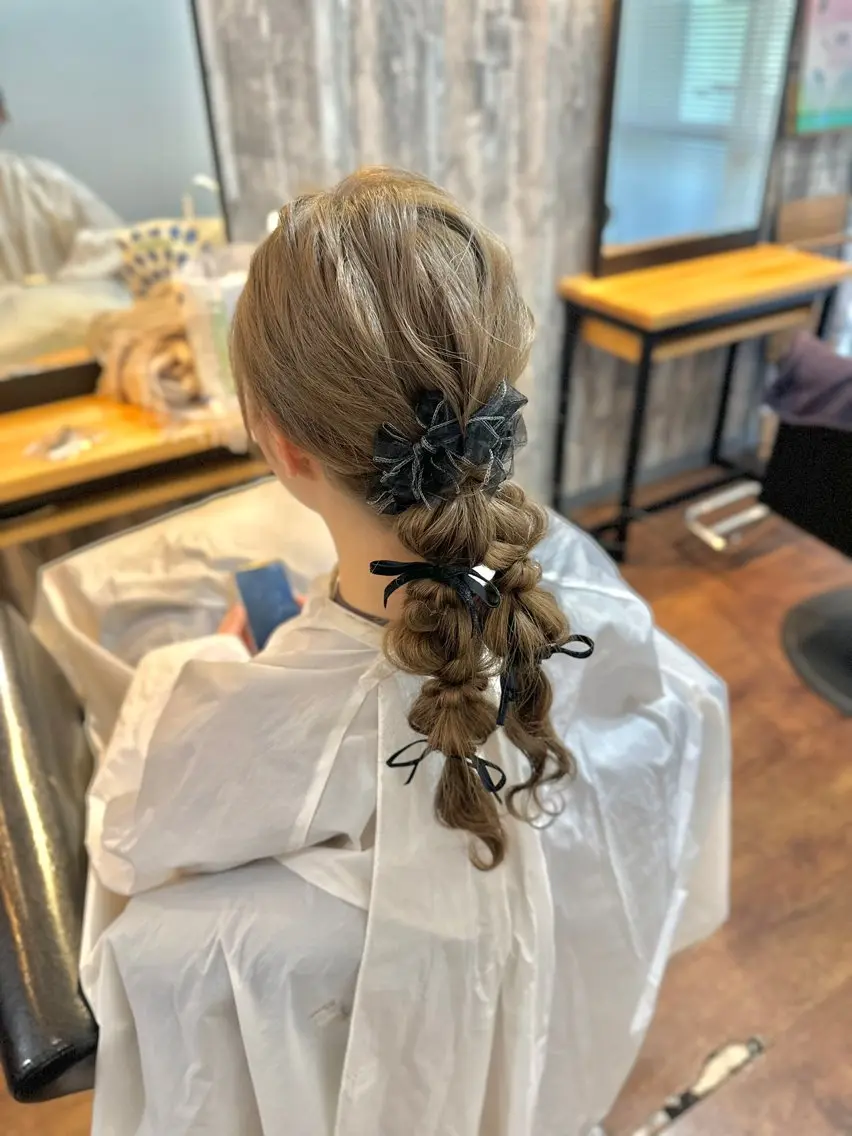 ロング ヘアアレンジ ヘアセット Luzir⭐︎ GEN⭐︎のヘアスタイル