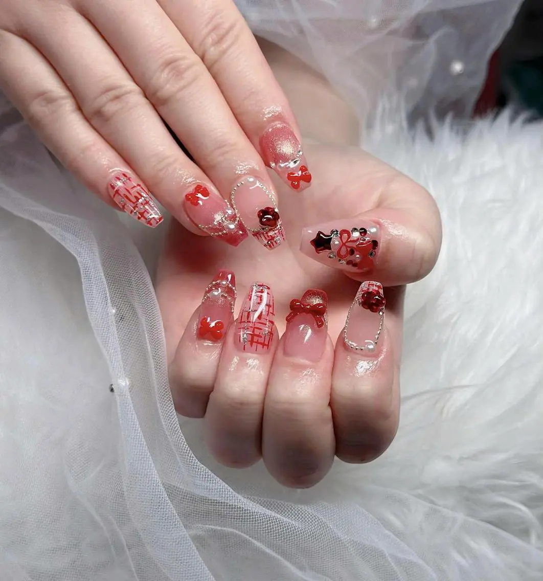 ネイル フレンチネイル ジェルネイル ハロウィン 韓国ネイル マグネットネイル ハンドネイル H.baby Nail Salonのネイルデザイン
