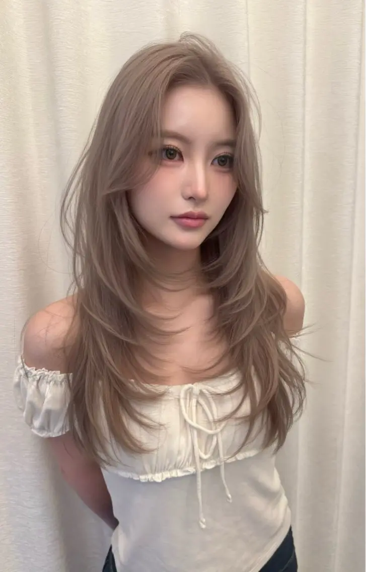 カラー ベージュカラー ブリーチ 透明感カラー グレージュ ヘアカラー 北橋 流空のヘアスタイル