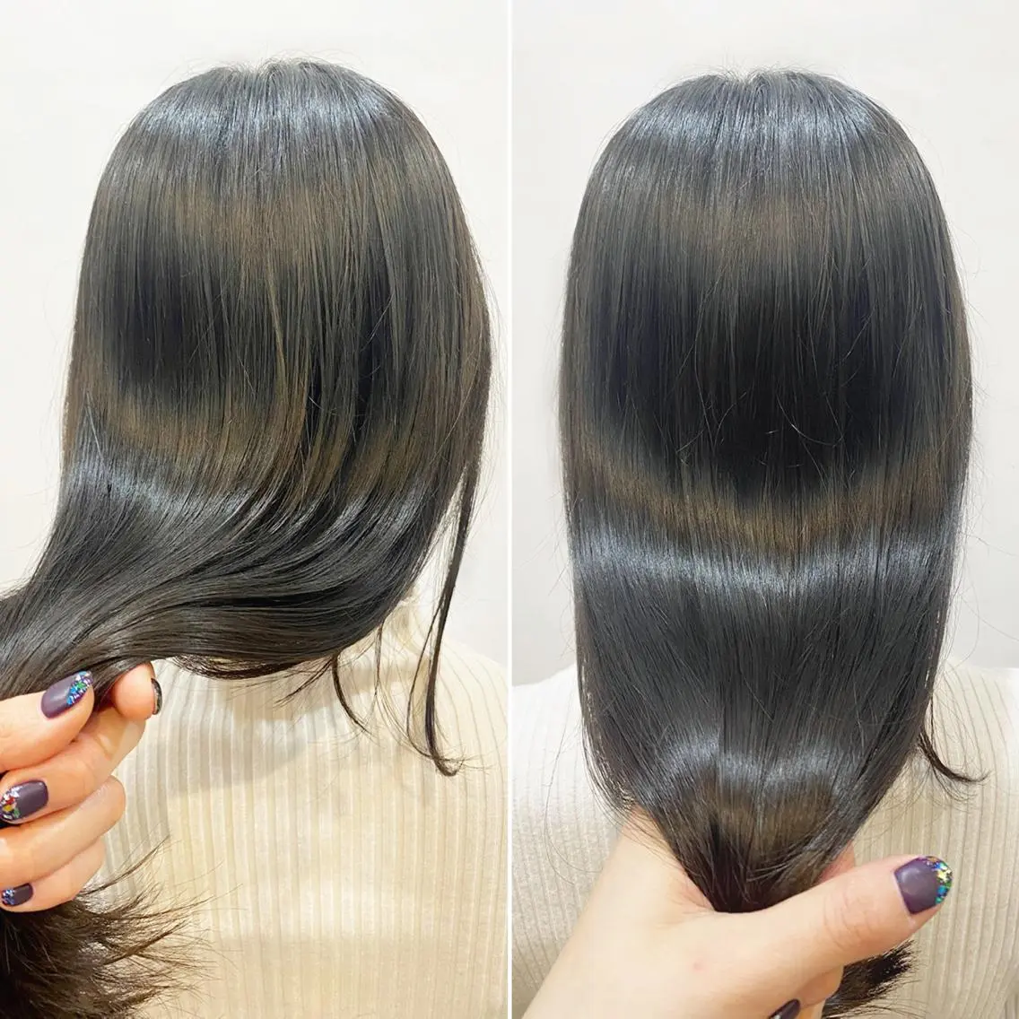 ロング カット トリートメント 艶•透明感カラー フィーシーのヘアスタイル