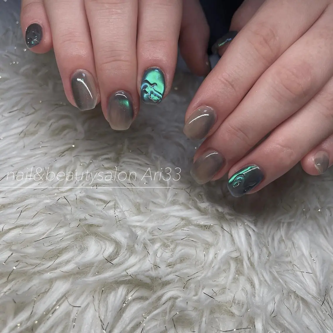 ネイル ニュアンスネイル ハンドネイル プライベートサロン Ari33nailのネイルデザイン